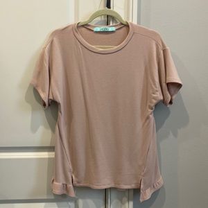 Karlie Pink Short sleeve with ruffle bottom